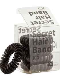 Secret Hair Band - Силіконові резинки для волосся коричневі